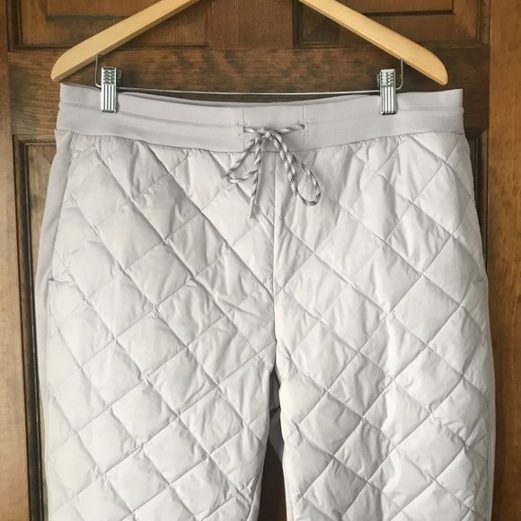 NWOT Athleta Apres Ski Shasta Purple Quilted Joggers Size 16 - Picture 2 of 12